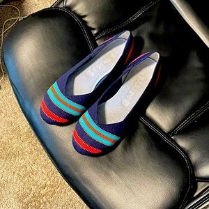 10.5 Rothys Navy Ribbon